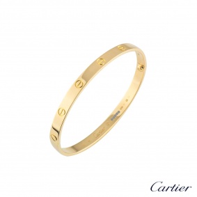 Cartier 18k Yellow Gold Love Bracelet Size 20 B6035520